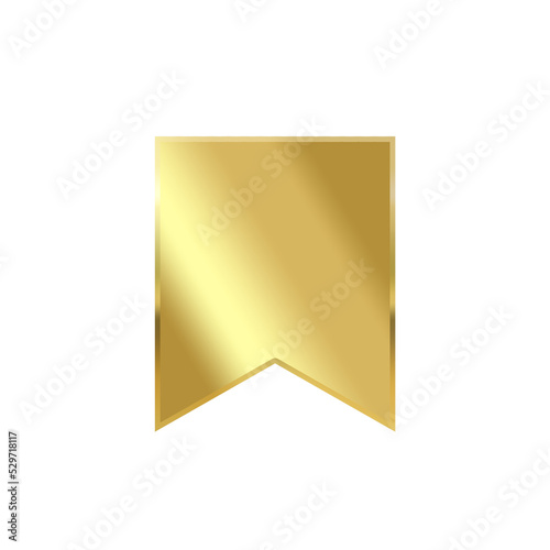 gold banner and flag