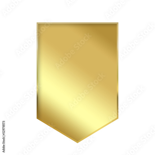 gold banner and flag