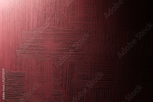 Red plaster gradient background. Wallpaper stucco