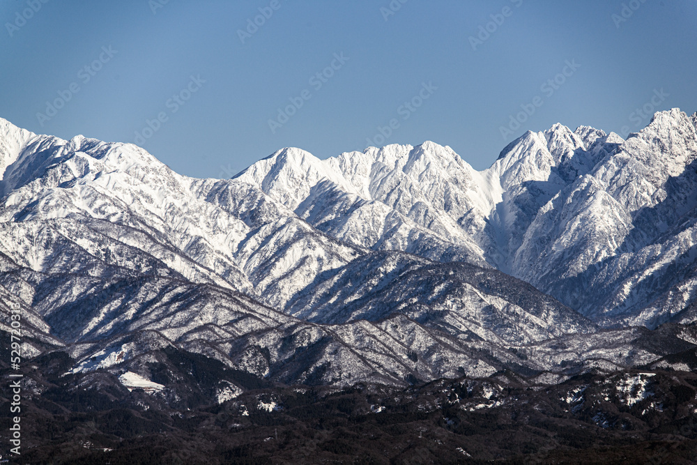 Obraz premium 雪の立山 