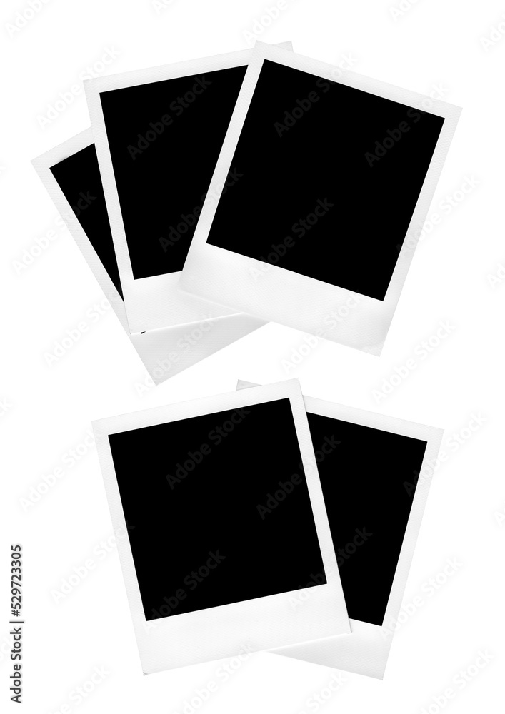 Polaroid photo frames on transparent background, isolated Polaroid photo frames on transparent background, isolated