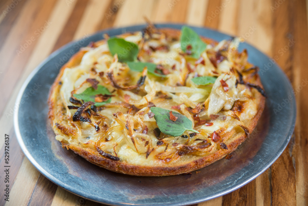 Prosciutto cheackpea pizza Prosciutto cheackpea pizza