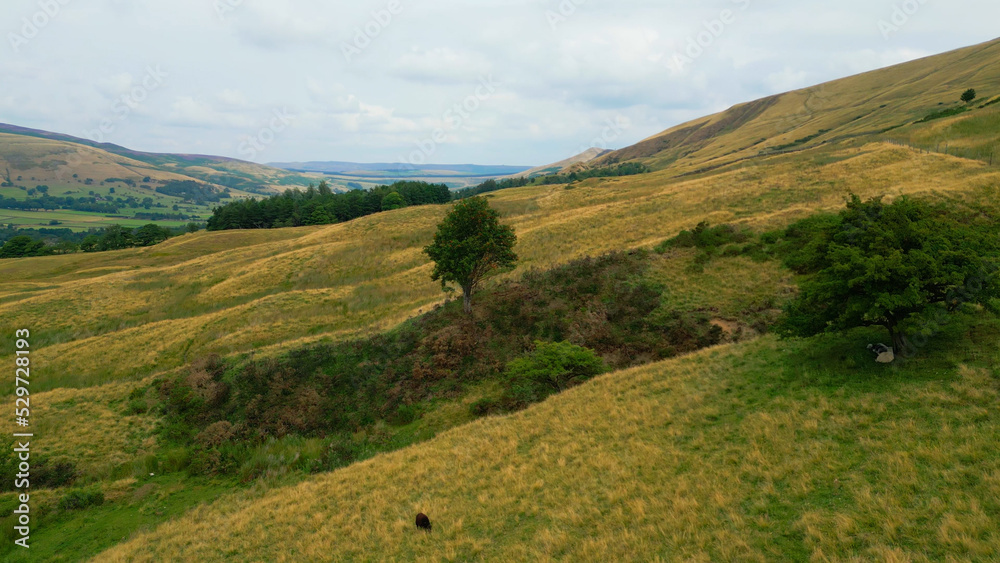 Peak District National Park - aerial view - drone photography