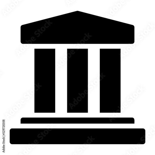 bank glyph icon