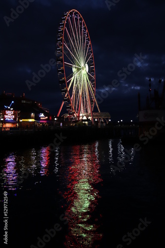 Seattle Harbor at Night 