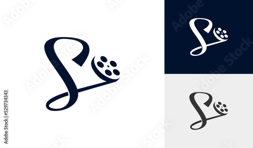 Film or movie logo with letter S