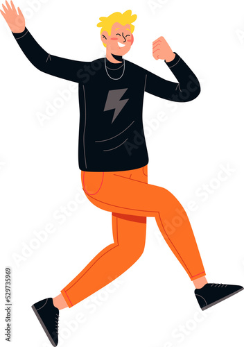 Vibrant Music Vitality Activity Youth Youth Energetic People Flat Illustration 