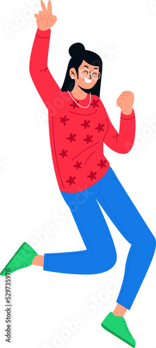 Vibrant Music Vitality Activity Youth Youth Energetic People Flat Illustration 
