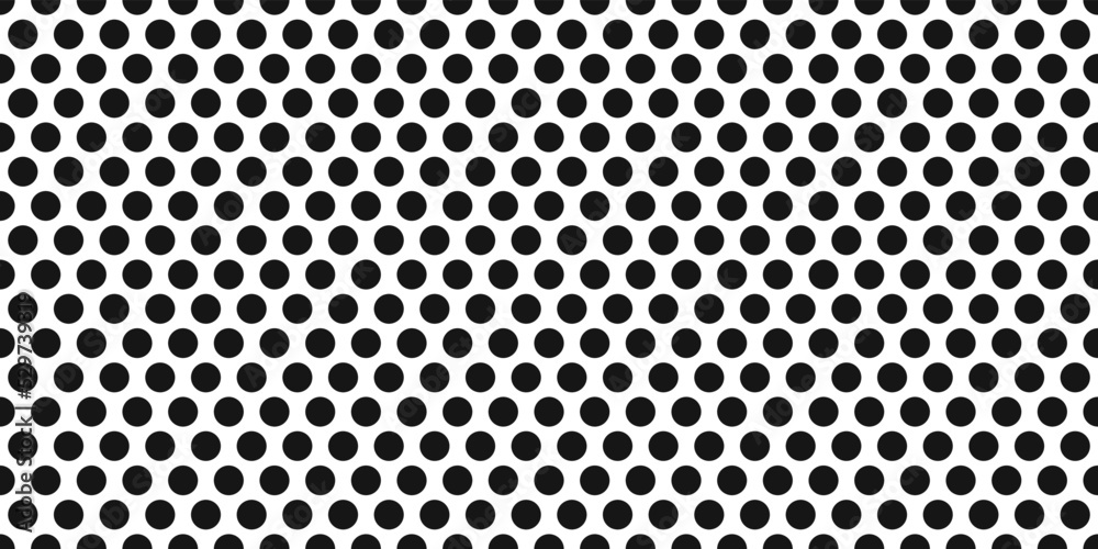 Elementary polka dots made of large black dots. Print and decoration seamless print. Elementary polka dots made of large black dots. Print and decoration seamless print.