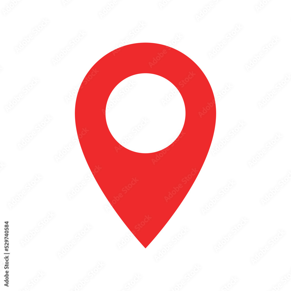 pin locator icon vector design template in white background pin locator icon vector design template in white background
