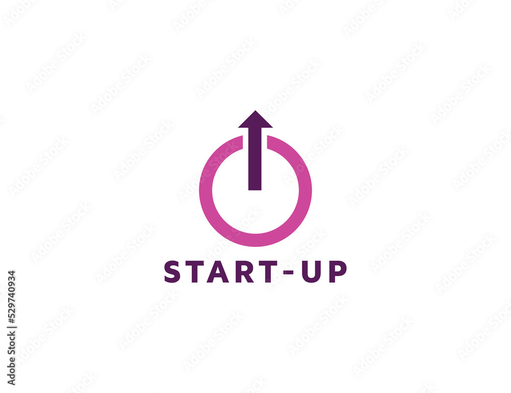 Startup innovation logo design illustration Startup innovation logo design illustration
