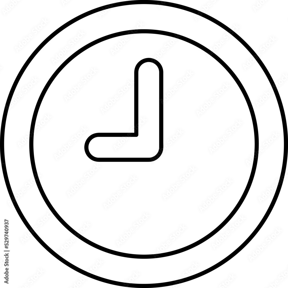 Time icon. Clock icon vector on white background..eps Time icon. Clock icon vector on white background..eps