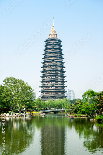 Tianning Pagoda  Changzhou  Jiangsu  China  was built in 2002. It is 13th-story 153.79 meters high  the world s highest Buddhist pagoda. 