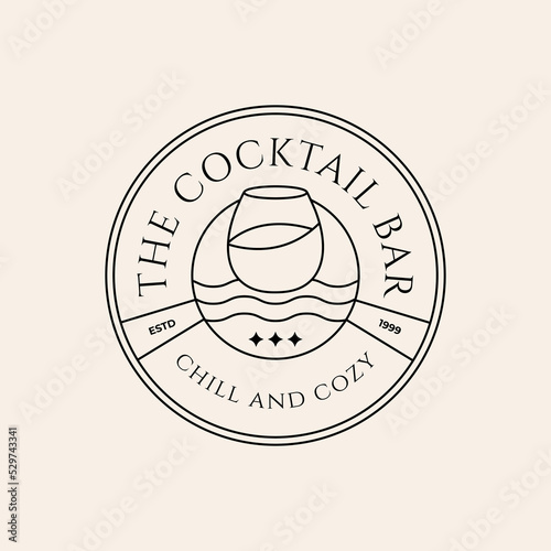 Bar logo template