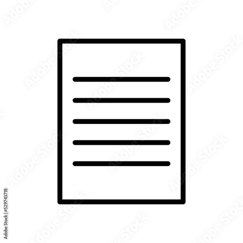 document icon vector design template in white background
