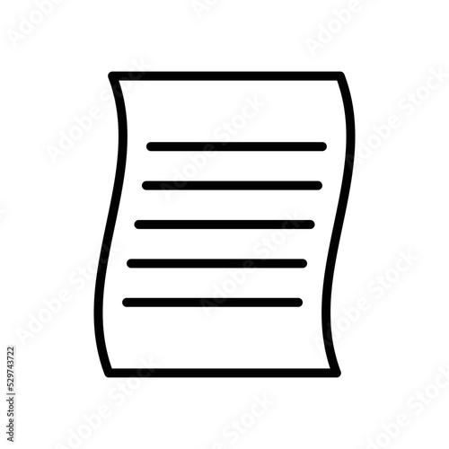 document icon vector design template in white background
