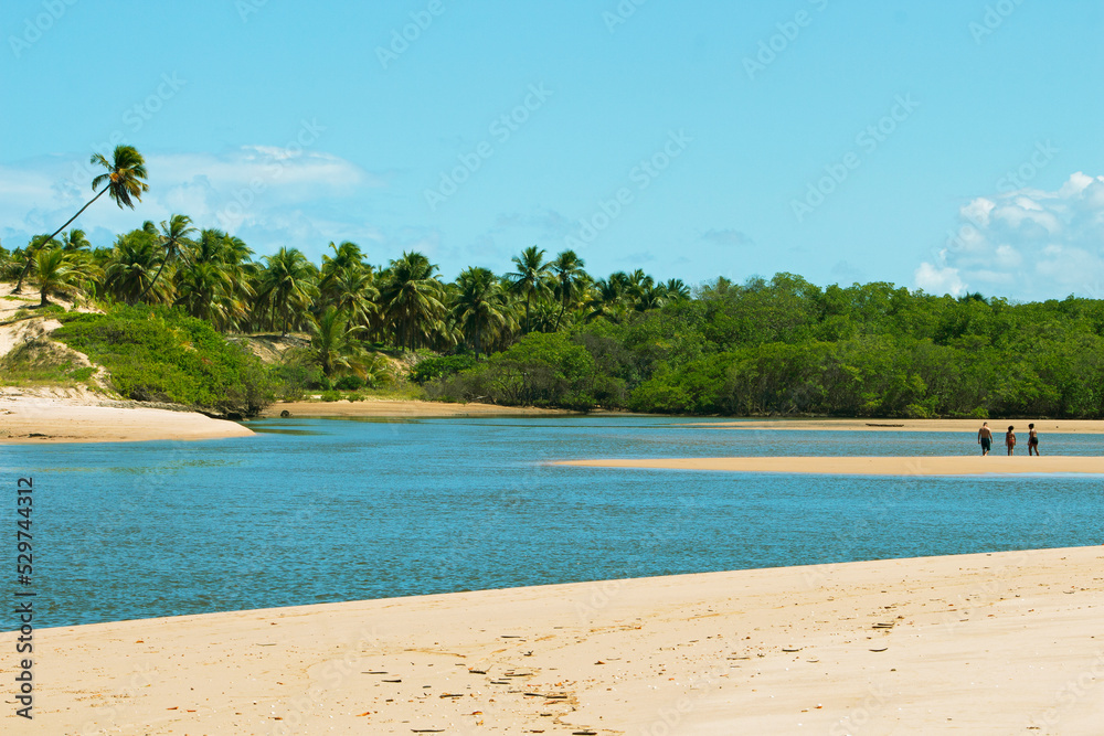 Beach in Barra do Itariri, Bahia, Brazil