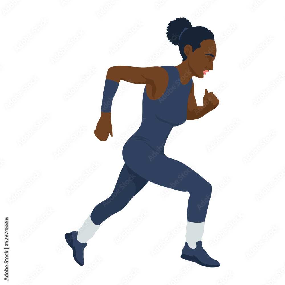 running woman illustration