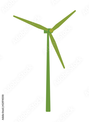 green wind turbine