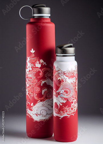 Traditional Sigapore metal bottle photo