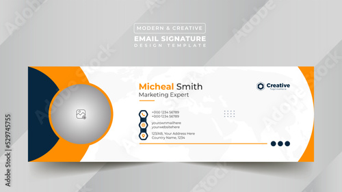 Business Digital Email Signature Design Template