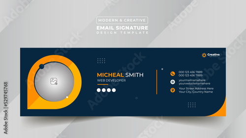 Business Digital Email Signature Design Template