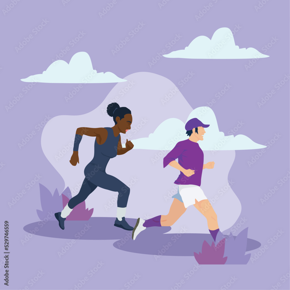 running people poster