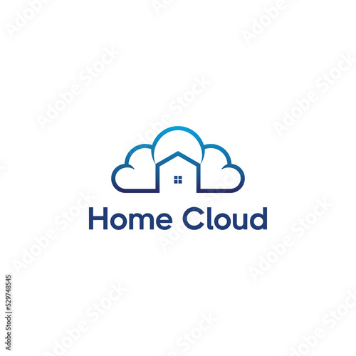 Home and cloud Logo Design