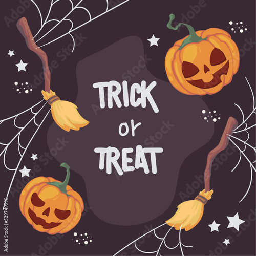 halloween trick or treat poster