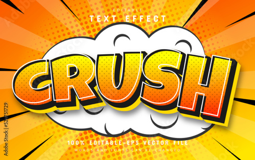 Crush comic text effect