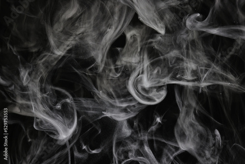 texture smoke on a black background abstract