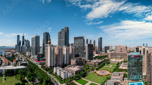 Aerial photography of China's modern urban architectural landscape