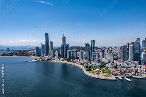 Aerial photography of China s modern urban architectural landscape