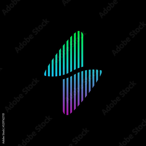 Illustration simple vector graphic of Tunder Gradient  good for corporate  community  etc.