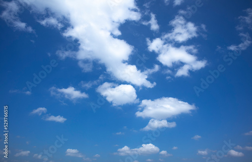 blue Sky and clouds closeup