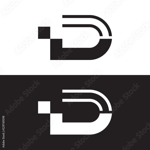 letter d logo design, d logo design, vector d, symbol, simple, bold, technology