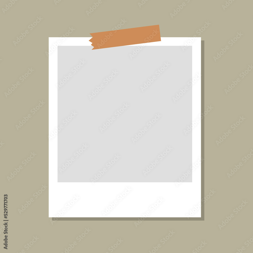 Polaroid frame photo white tape Polaroid frame photo white tape