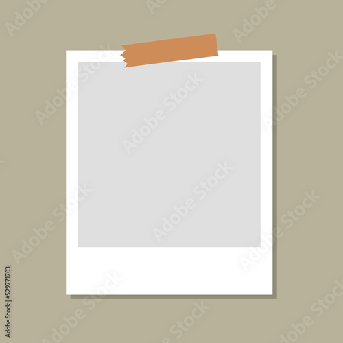 Polaroid frame photo white tape