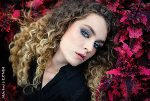 Young beautiful woman. Natural light. Beauty portrait.