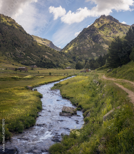 Creek at Incles Valley in Andorra