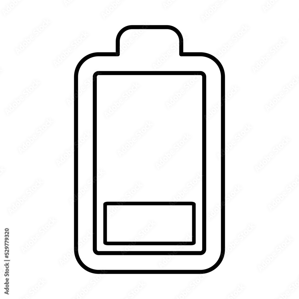 Half charge battery icon Half charge battery icon