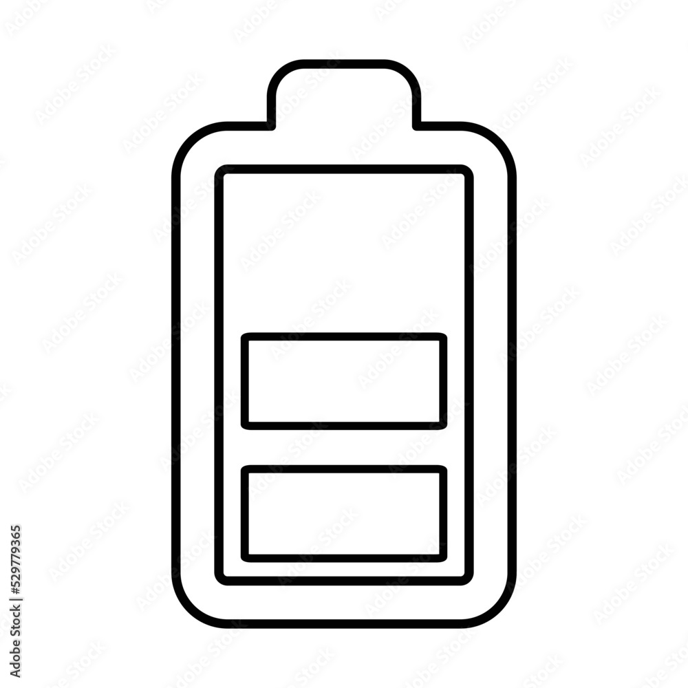 Half charge battery icon