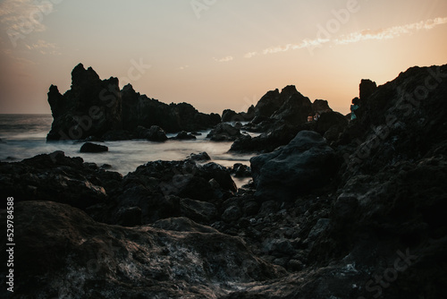 sunset over the sea