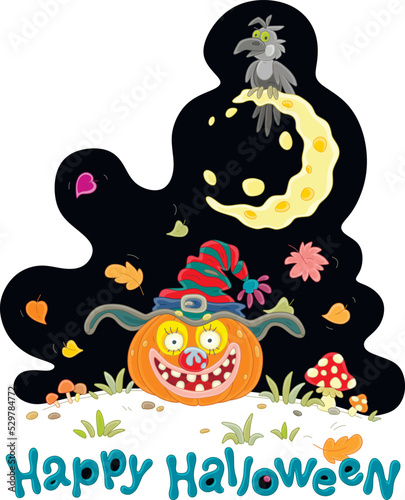 Happy Halloween card with a...