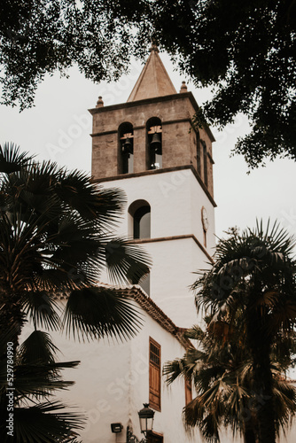 church tower in the woods