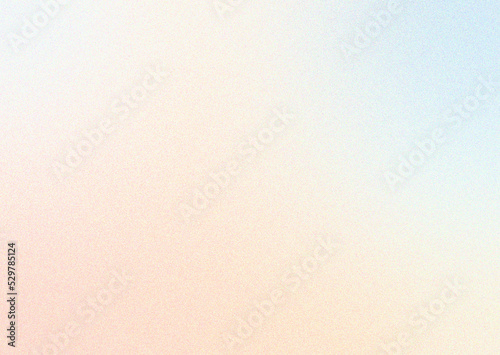 Abstract gradient blurred colorful background with grain noise effect texture. Neutral minimalists grainy design.
