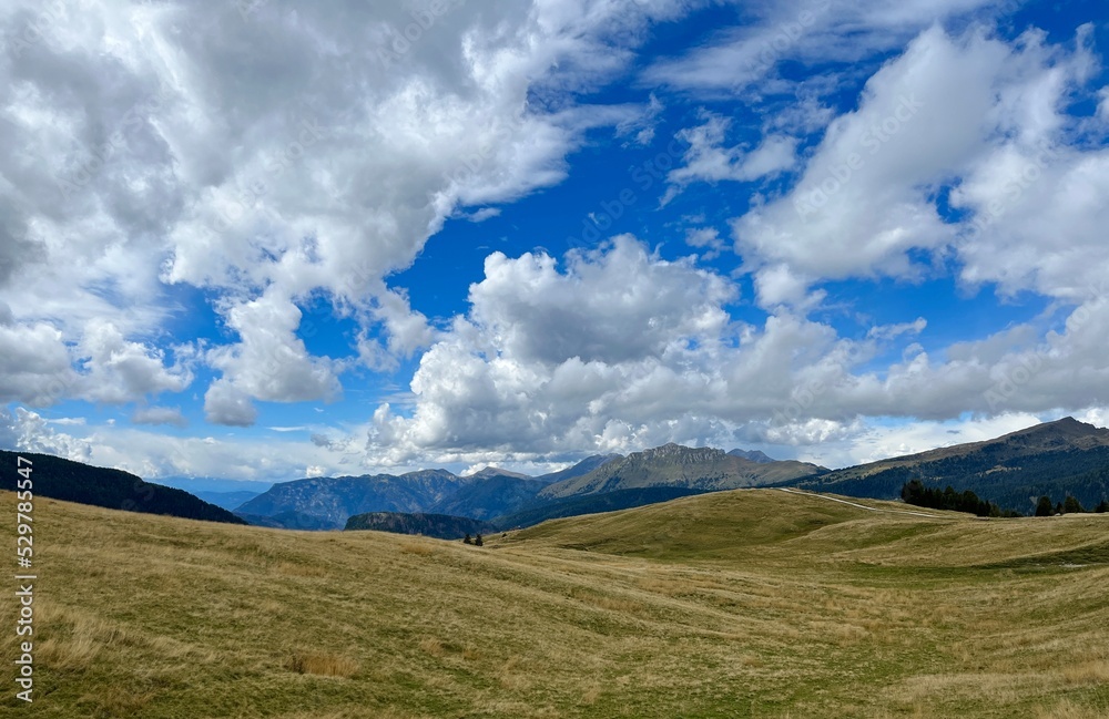 mountains and clouds, meadows on mountains, panorama of mountains, Italy mountains and clouds, meadows on mountains, panorama of mountains, Italy