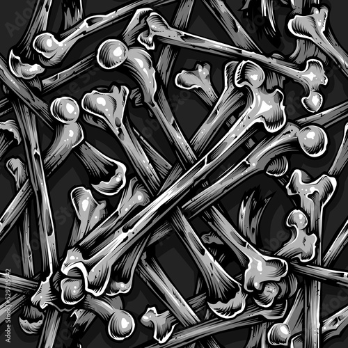 Bones seamless pattern