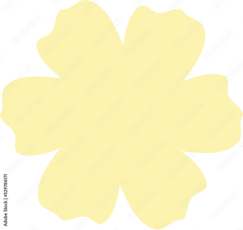 Single Flower Blossom Shape Single Flower Blossom Shape
