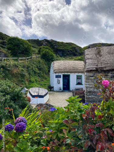 Irish Seaside Cottage Village with Thatched Roof - European Travel photo